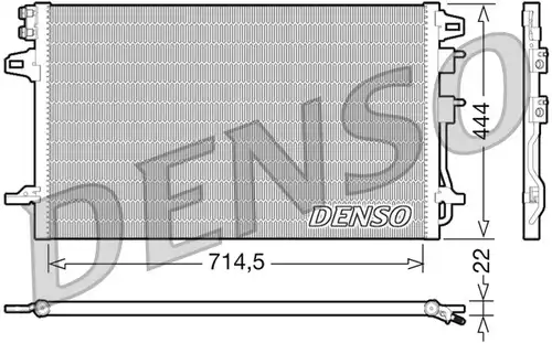 кондензатор, климатизация DENSO DCN06005