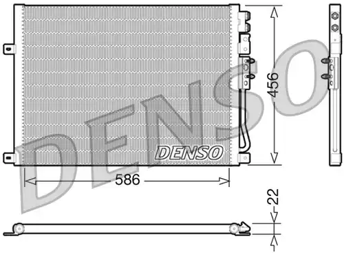 кондензатор, климатизация DENSO DCN06009
