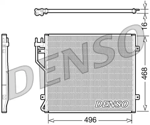 кондензатор, климатизация DENSO DCN06010
