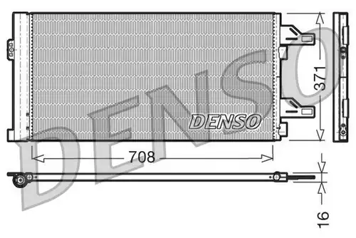 кондензатор, климатизация DENSO DCN07002