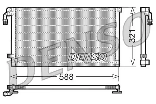 кондензатор, климатизация DENSO DCN07004
