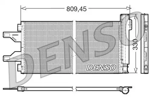 кондензатор, климатизация DENSO DCN07050