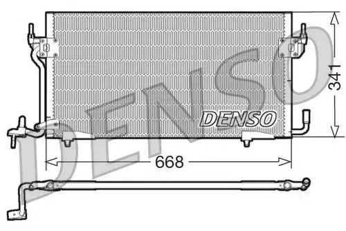 кондензатор, климатизация DENSO DCN07060