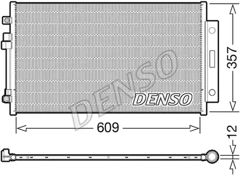 кондензатор, климатизация DENSO DCN09004