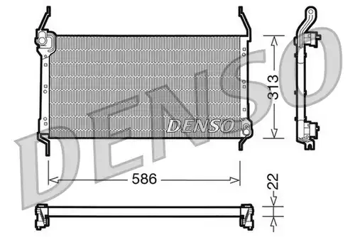 кондензатор, климатизация DENSO DCN09013
