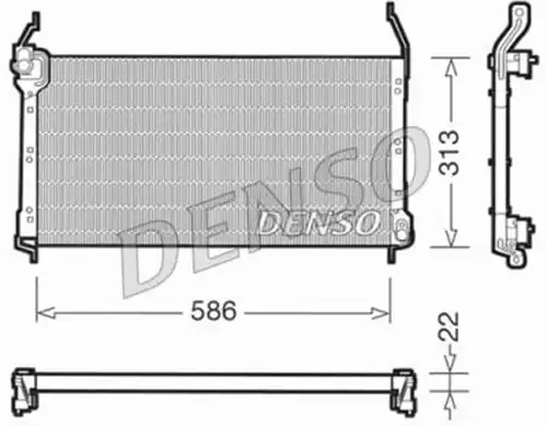 кондензатор, климатизация DENSO DCN09014