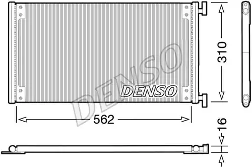 кондензатор, климатизация DENSO DCN09040