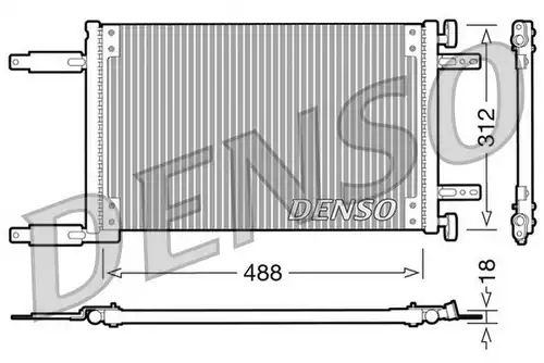 кондензатор, климатизация DENSO DCN09041