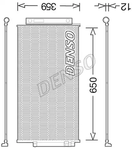 кондензатор, климатизация DENSO DCN09047