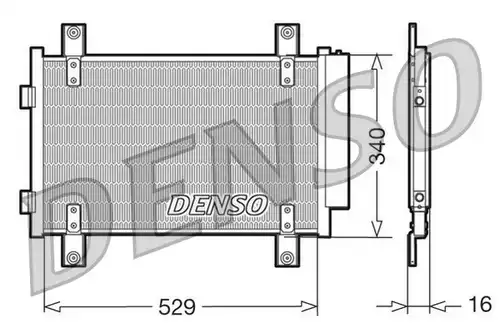 кондензатор, климатизация DENSO DCN09049