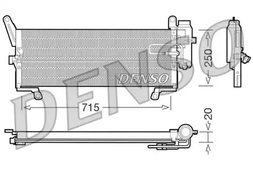 кондензатор, климатизация DENSO DCN09091