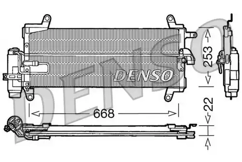 кондензатор, климатизация DENSO DCN09093
