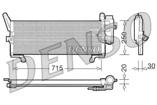 кондензатор, климатизация DENSO DCN09094