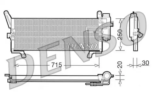 кондензатор, климатизация DENSO DCN09095