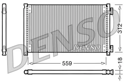 кондензатор, климатизация DENSO DCN09100