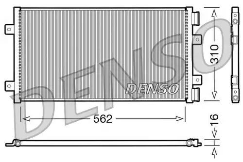 кондензатор, климатизация DENSO DCN09101