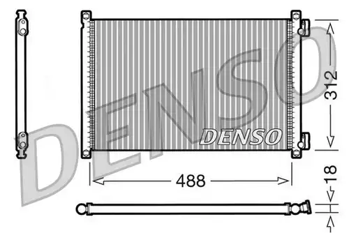кондензатор, климатизация DENSO DCN09103