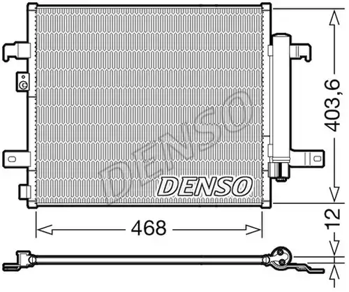 кондензатор, климатизация DENSO DCN09124