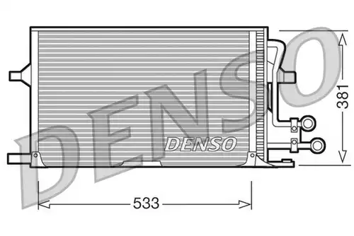 кондензатор, климатизация DENSO DCN10003