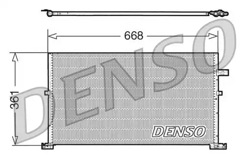 кондензатор, климатизация DENSO DCN10013