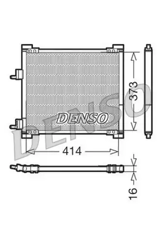 кондензатор, климатизация DENSO DCN10015