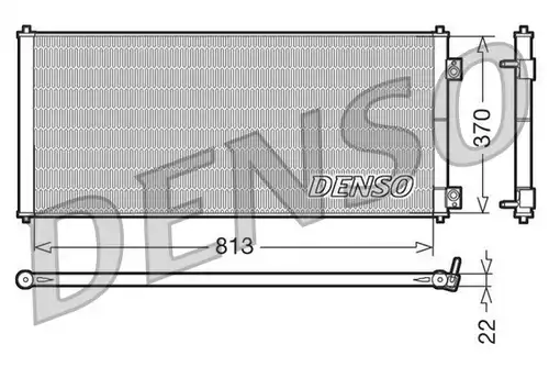 кондензатор, климатизация DENSO DCN10018