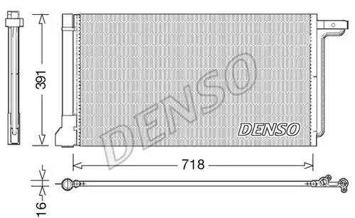 кондензатор, климатизация DENSO DCN10028
