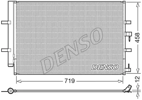 кондензатор, климатизация DENSO DCN10036