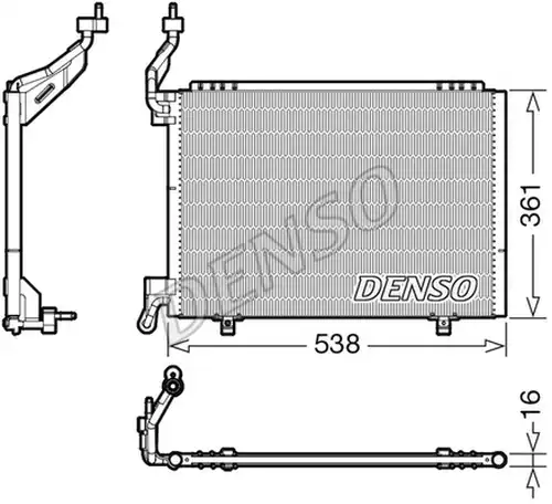 кондензатор, климатизация DENSO DCN10037