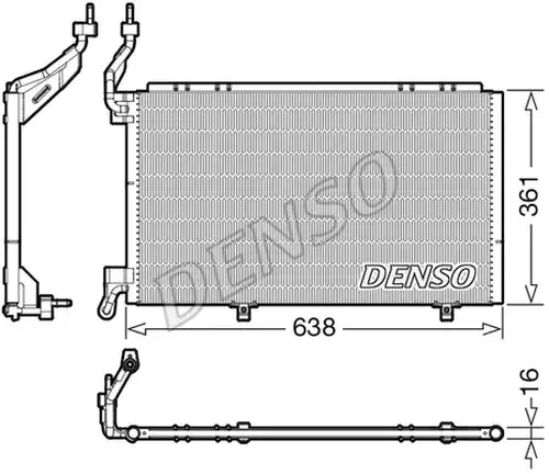 кондензатор, климатизация DENSO DCN10039