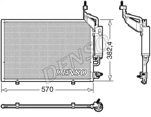 кондензатор, климатизация DENSO DCN10050