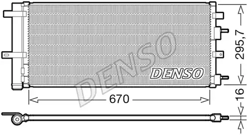 кондензатор, климатизация DENSO DCN10053