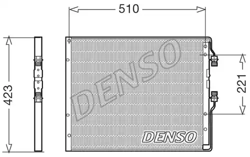 кондензатор, климатизация DENSO DCN12101