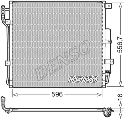 кондензатор, климатизация DENSO DCN14004
