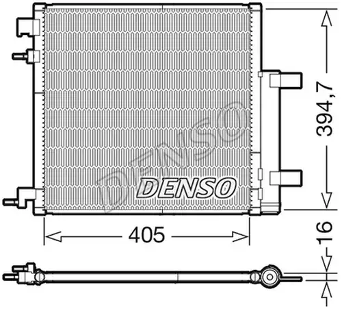 кондензатор, климатизация DENSO DCN15006