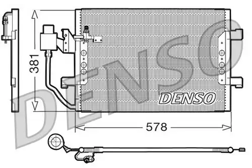 кондензатор, климатизация DENSO DCN17001