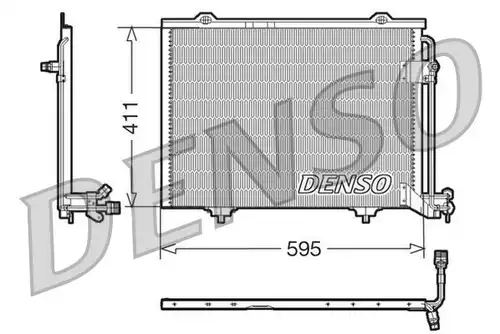 кондензатор, климатизация DENSO DCN17011