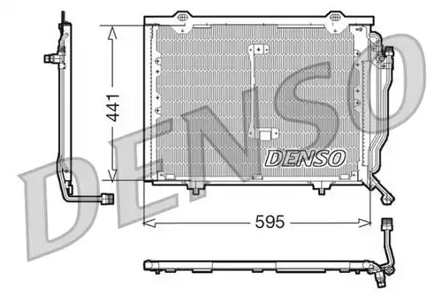 кондензатор, климатизация DENSO DCN17012