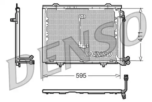 кондензатор, климатизация DENSO DCN17013