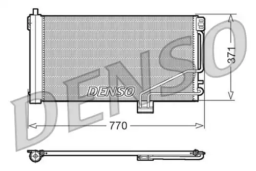 кондензатор, климатизация DENSO DCN17014
