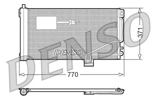 кондензатор, климатизация DENSO DCN17015