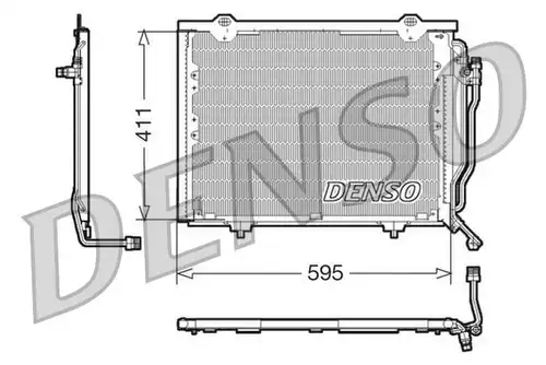 кондензатор, климатизация DENSO DCN17016
