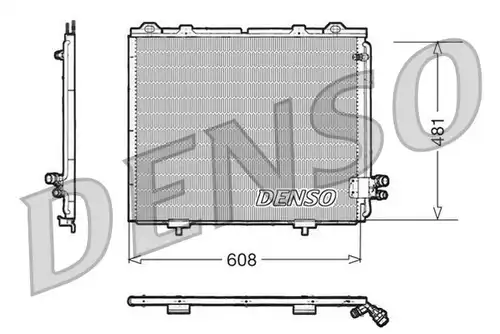 кондензатор, климатизация DENSO DCN17017