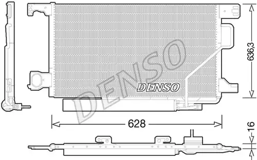 кондензатор, климатизация DENSO DCN17023