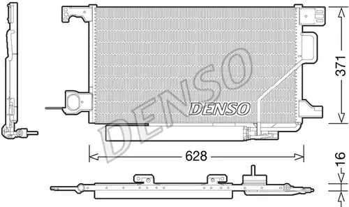 кондензатор, климатизация DENSO DCN17026