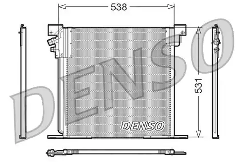 кондензатор, климатизация DENSO DCN17030