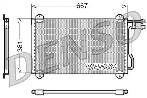 кондензатор, климатизация DENSO DCN17055