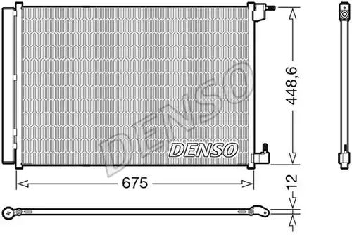 кондензатор, климатизация DENSO DCN17060