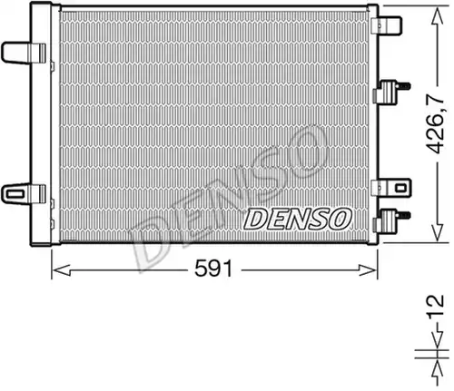 кондензатор, климатизация DENSO DCN17063