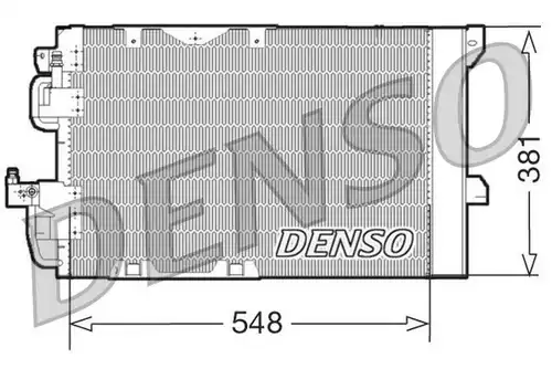кондензатор, климатизация DENSO DCN20005